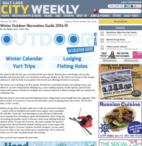 NEWSRESTAURANTS & BARSMUSICA&EEVENTSBEST OFJOBS & HOMESSTOREDAILY FEED February 05, 2015 Guides » Winter Outdoor Rec Guide Winter Outdoor Recreation Guide 2014-15